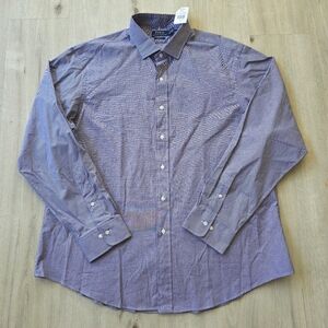 Polo Ralph Lauren Men's Gingham Custom Fit  Button Front Shirt Size 18(38/37)